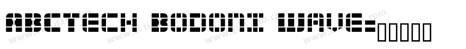 ABCTech Bodoni Wave字体转换